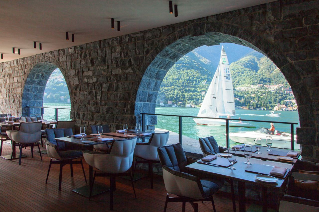 Das Restaurant "Berton Al Lago" in herrlicher Atmosphäre