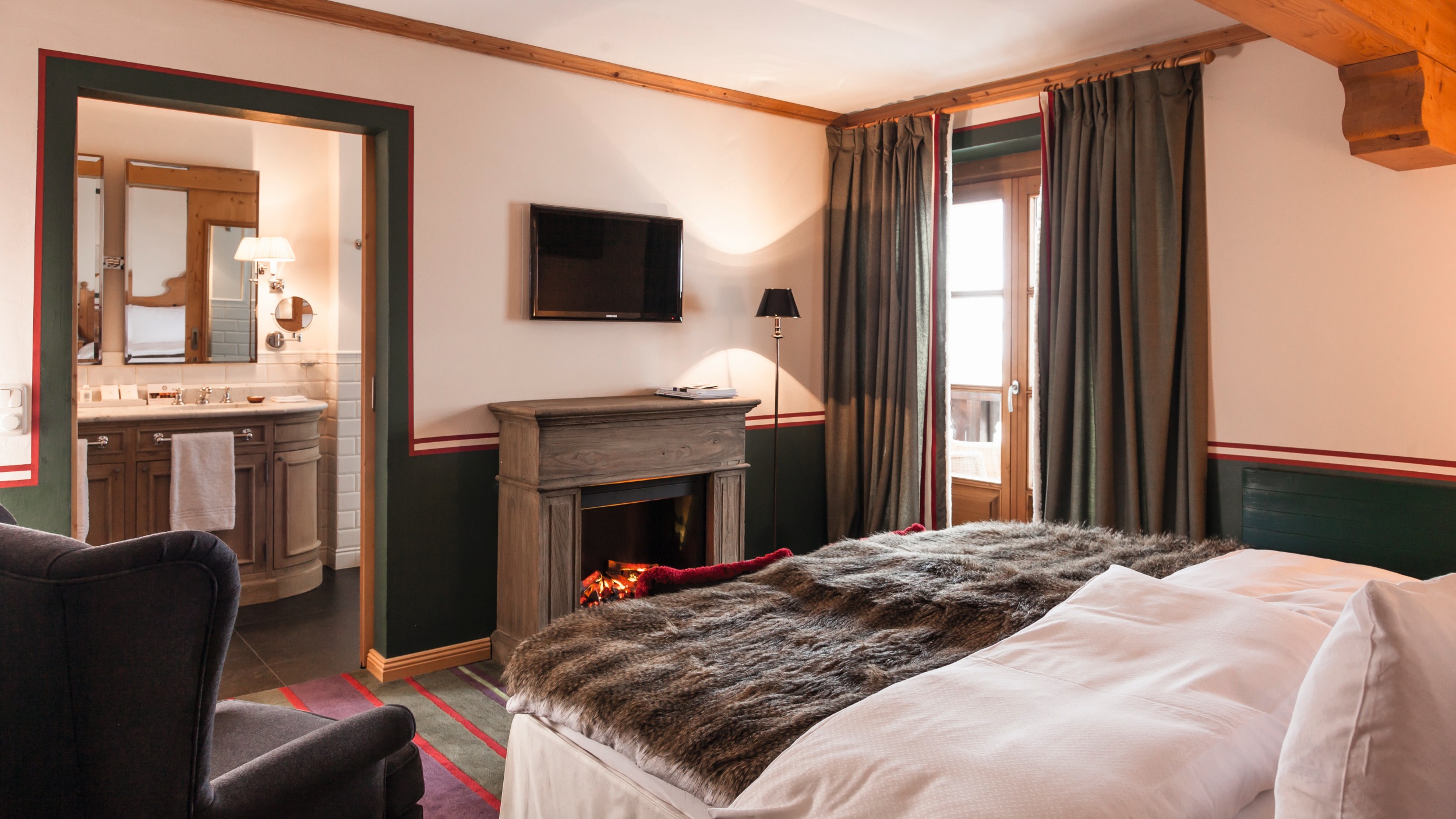 Zimmer im alpinen Stil