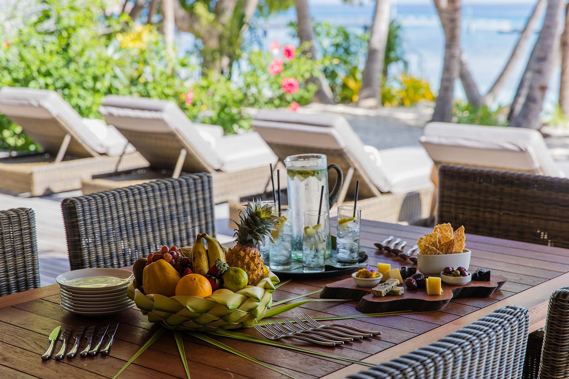 Beim legeren Lunch den Blick schweifen lassen 
