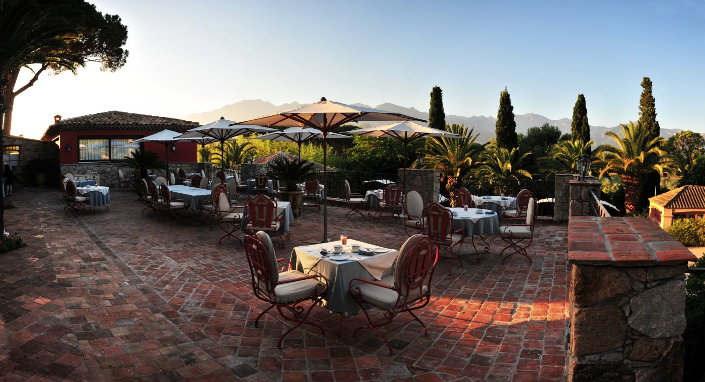 Entspannen Sie auf der Terrasse 