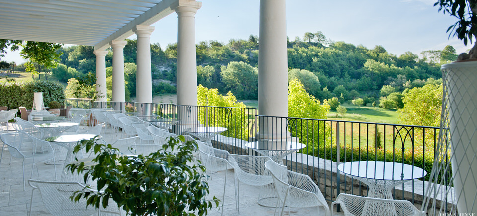 Wunderbare Aussicht ins üppige Grün