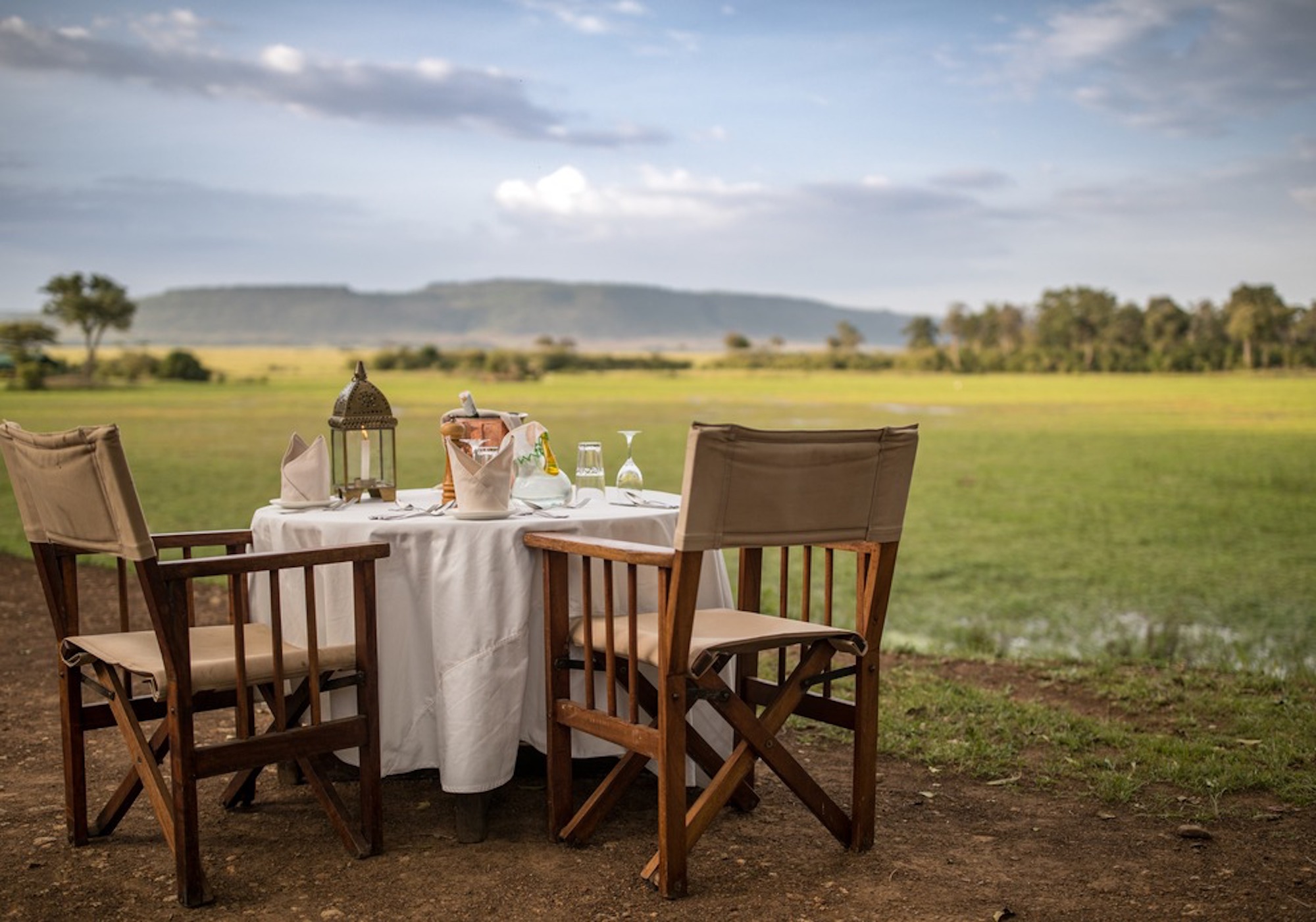 Genießen Sie Ihr Frühstück und Lunch unter freiem Himmel