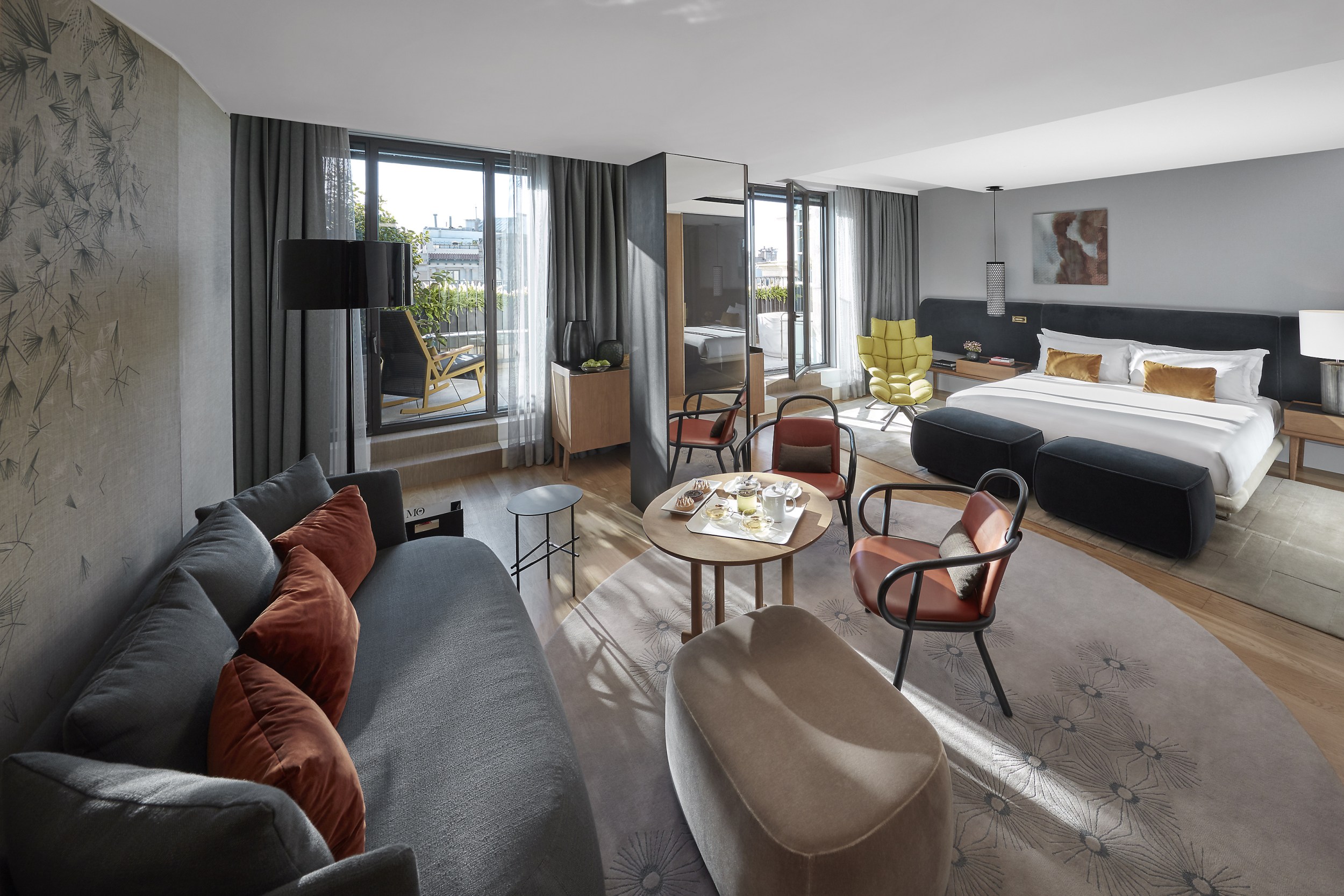 Großes Schlafzimmer mit eigener Terrasse in Ihrer Suite