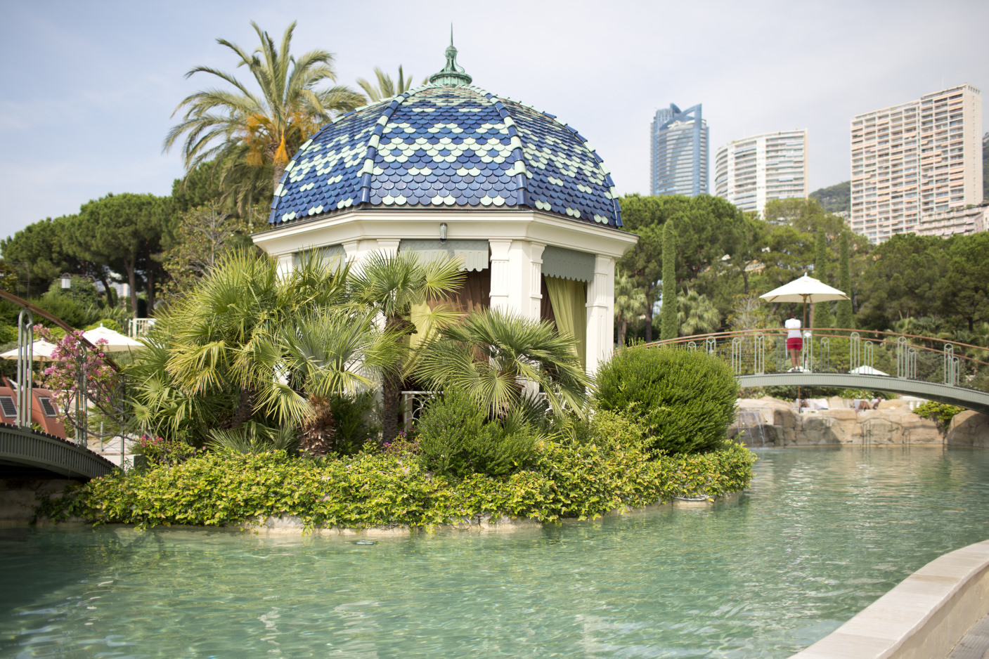 Der Blickfang der Gartenanlage