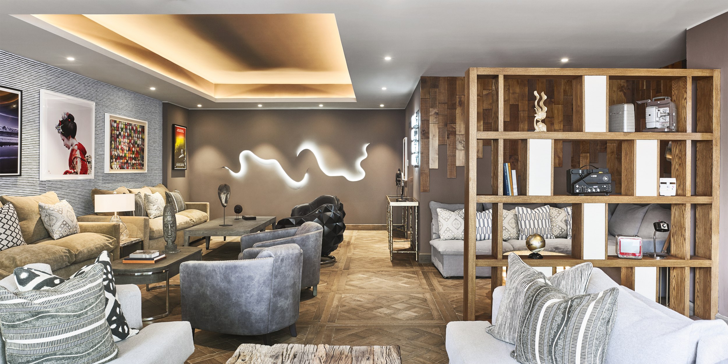 Die Nobu Lounge in stylischer Atmosphäre