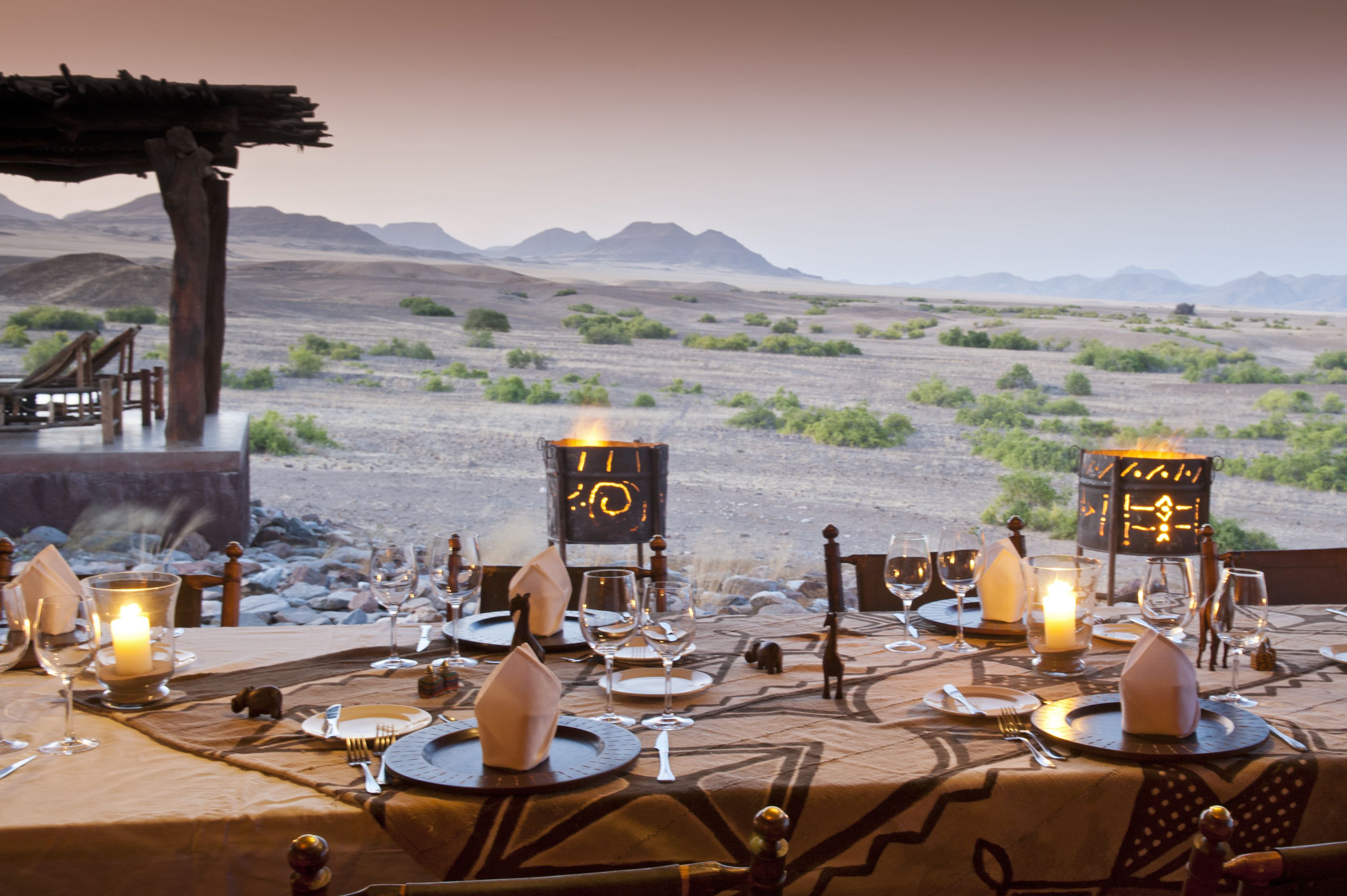 Geniessen Sie das Dinner im Freien