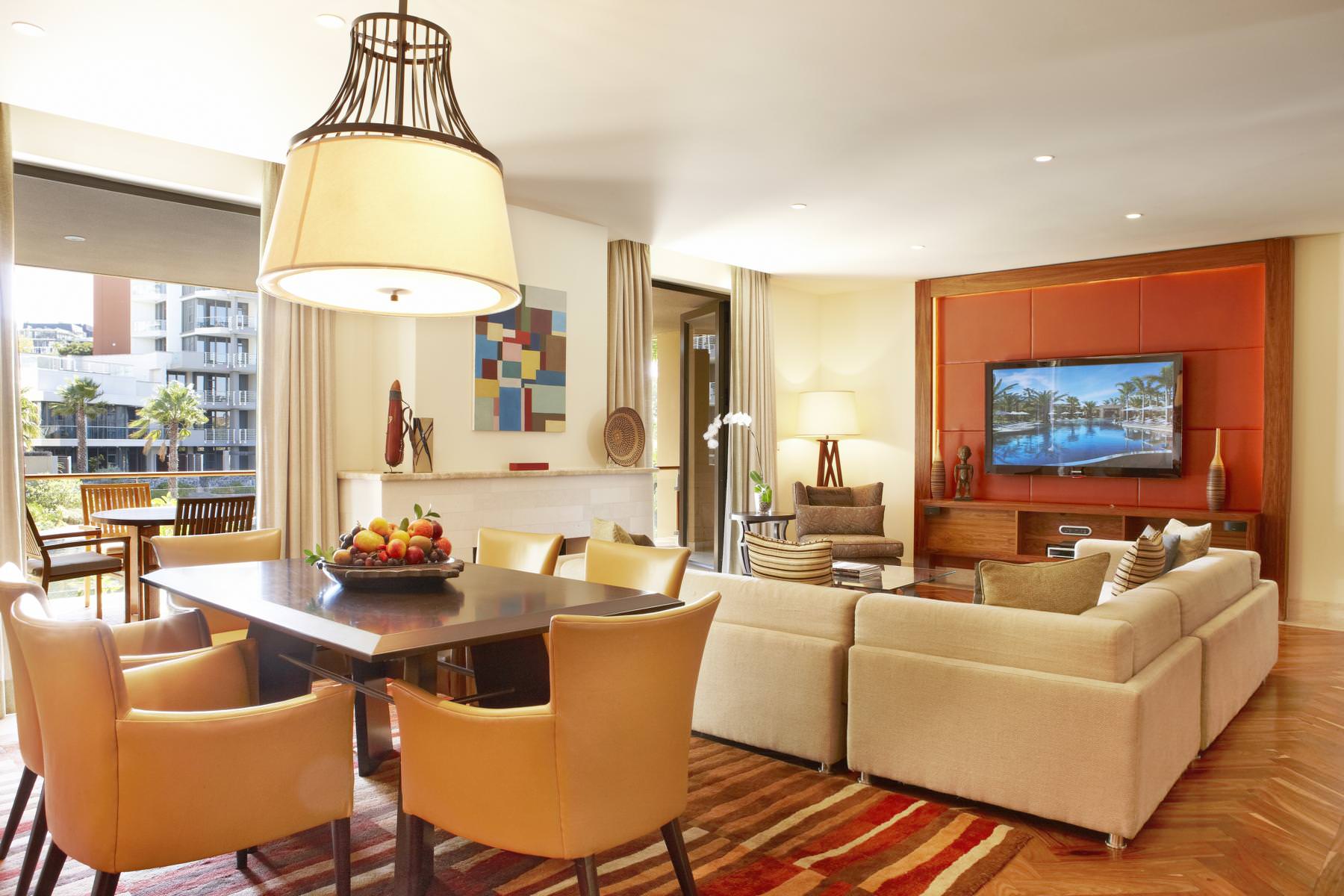 Heimeliger Wohnbereich der Island Suite 