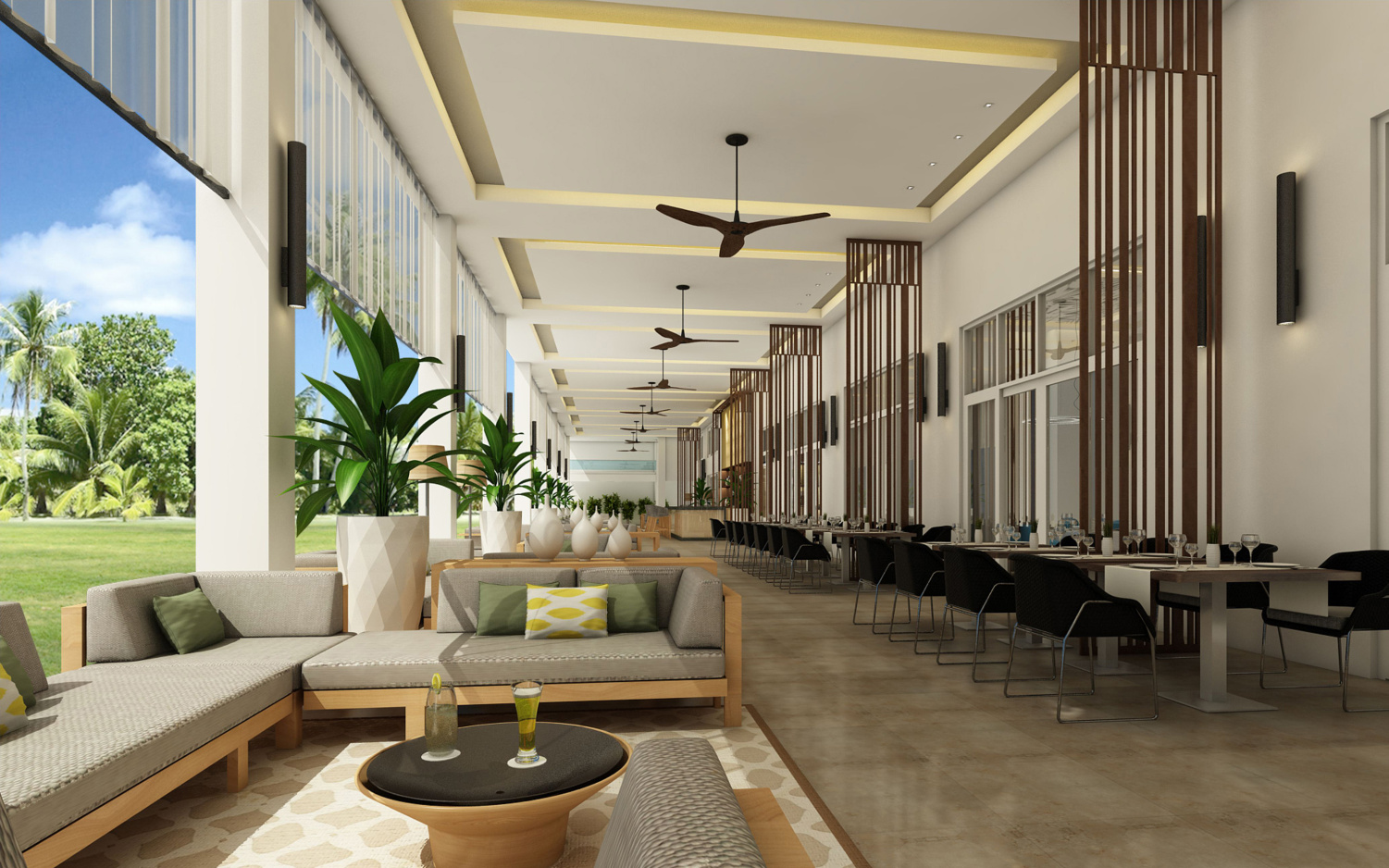 Einladend ist auch die dazugehörige Terrasse