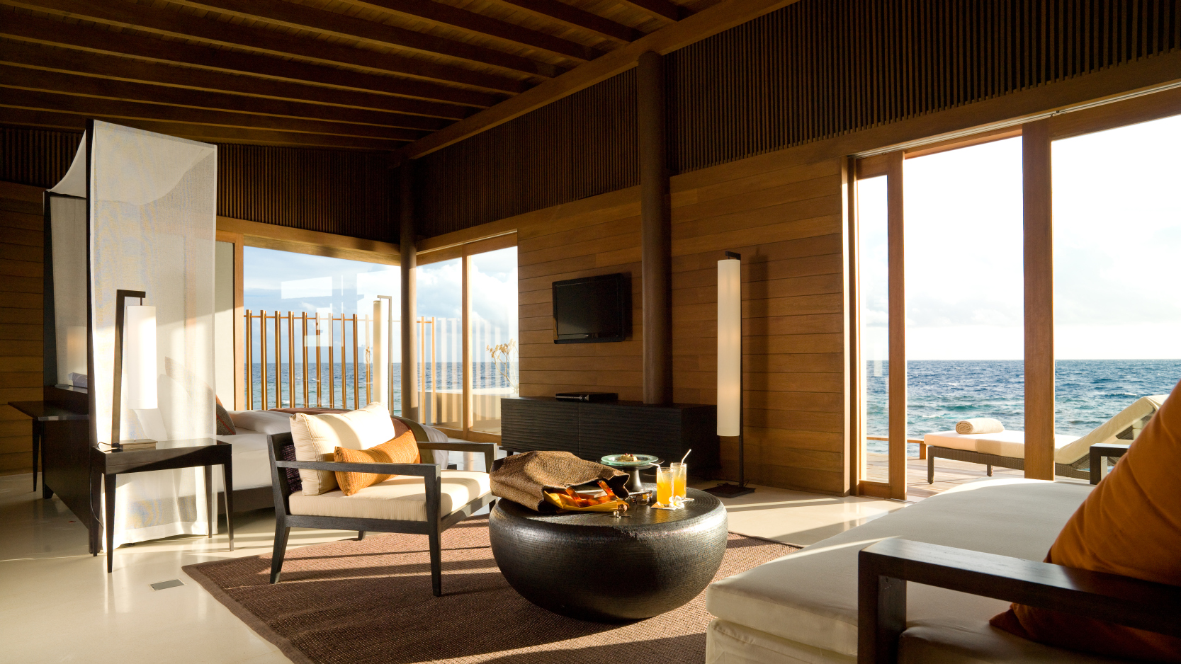 Luxuriöses Ambiente in der Water Villa