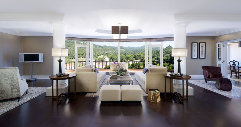 Der großzügige Wohnbereich der Imperial Suite