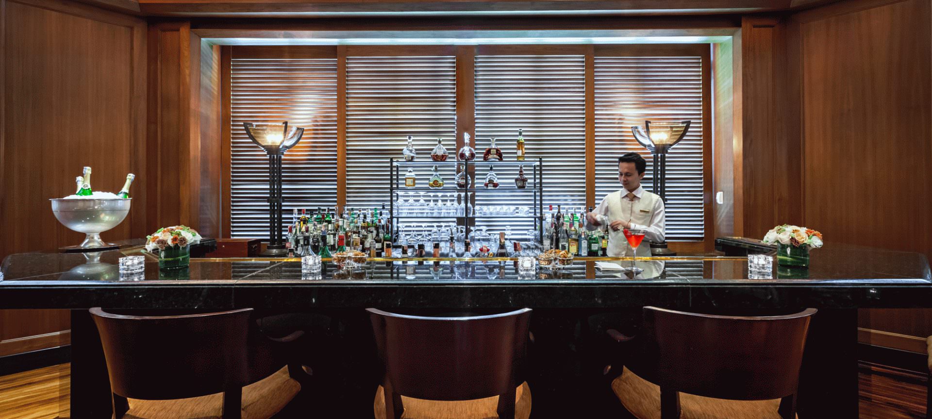 Eleganter Barbereich