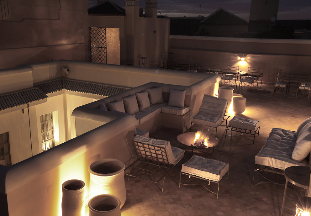 Zauberhafte Atmosphäre auf der Dachterrasse