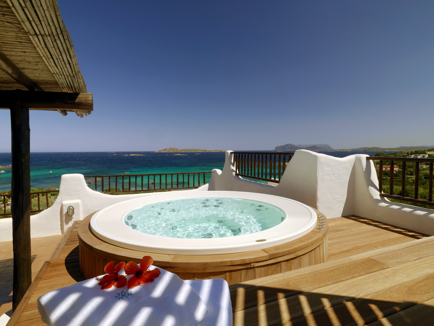 Entspannen Sie im Hot Tub