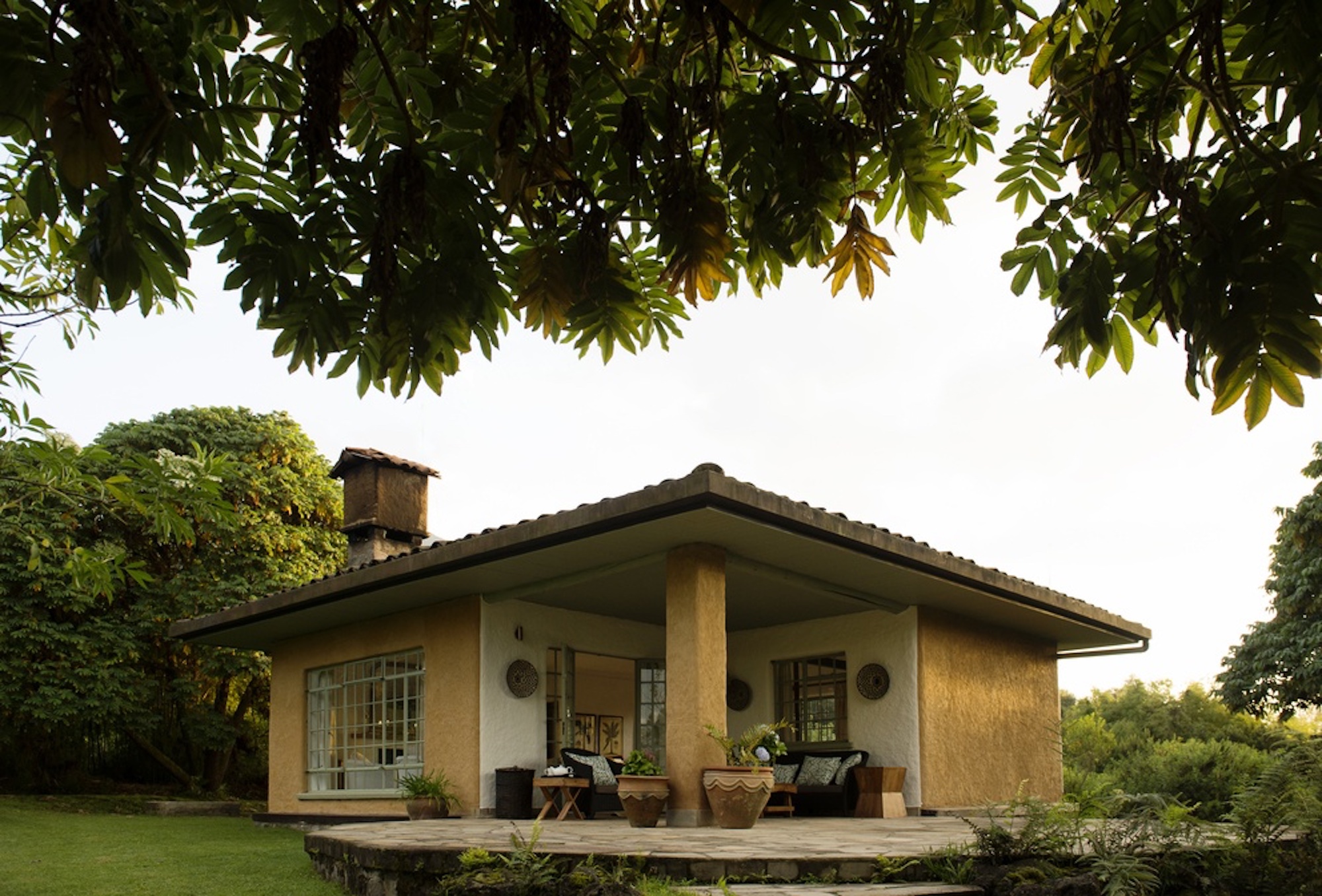 Das Familien-Cottage besteht aus 2 Zimmern verbunden durch die gemeinsame Terrasse