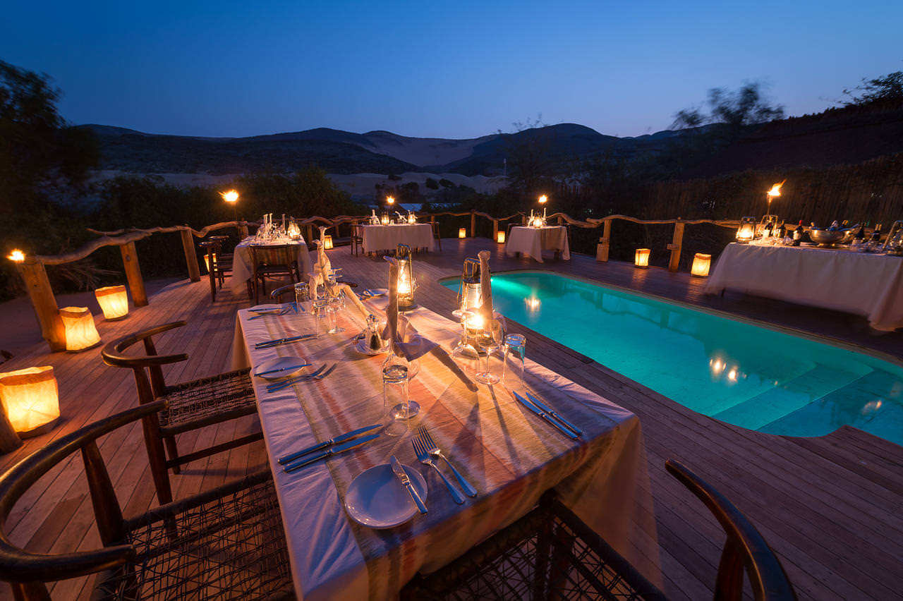 Dinner unter Sternenhimmel