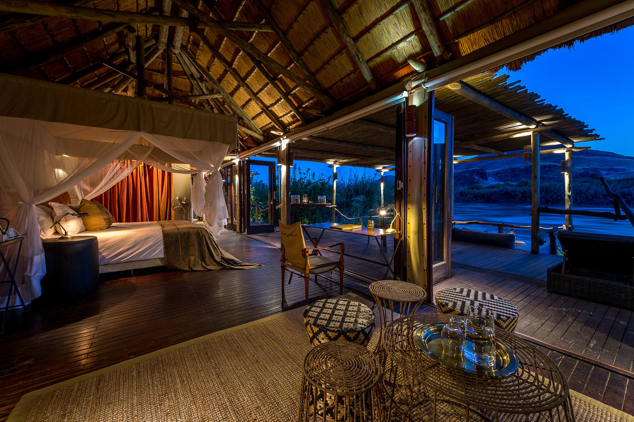 Begehrte `location` am Kunene