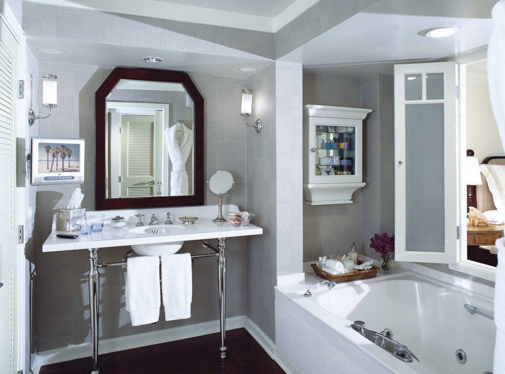 Auch die Badezimmer sind schick und gemütlich