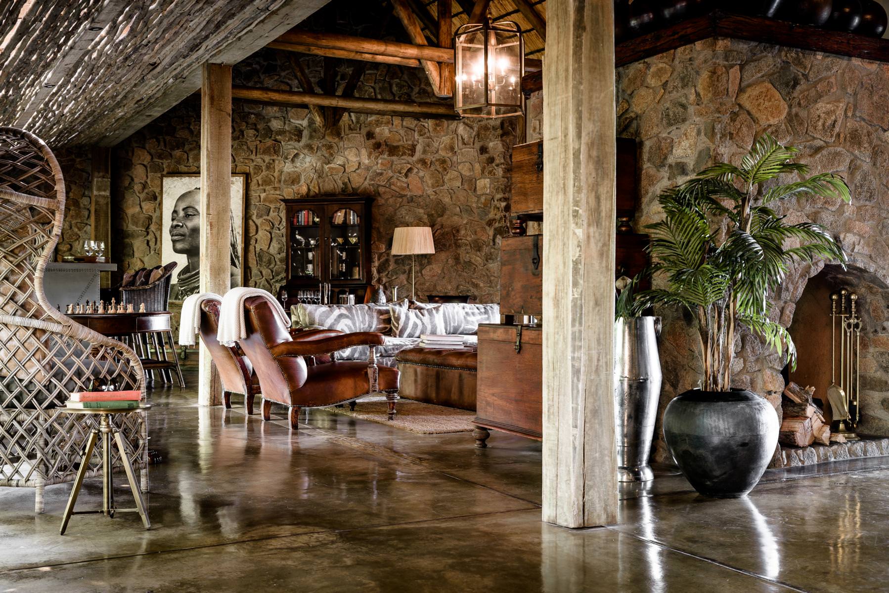 Die Lodge überzeugt im afrikanischen Design