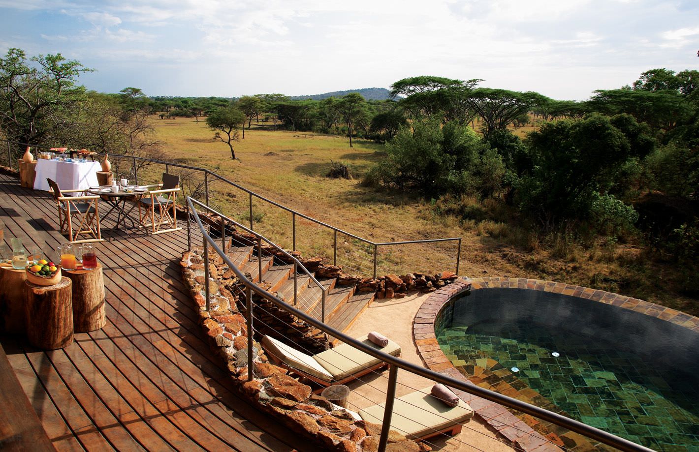 Pooldeck der Villa Suite