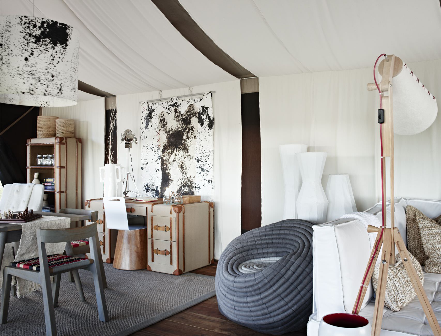 Einladendes afrikanisches Dekor 