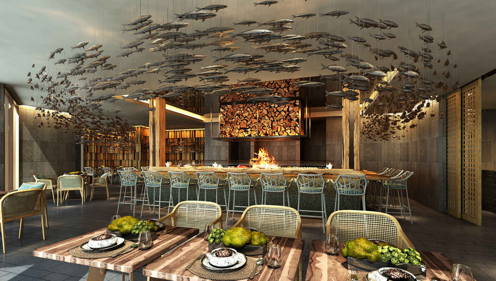 Genießen Sie Köstlichkeiten im Crudo Restaurant