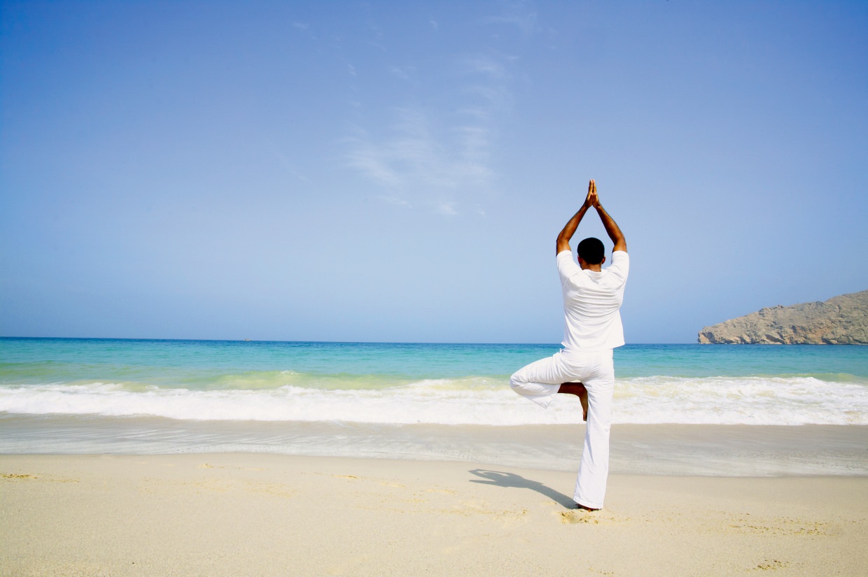 Nehmen Sie an einem Yogakurs teil