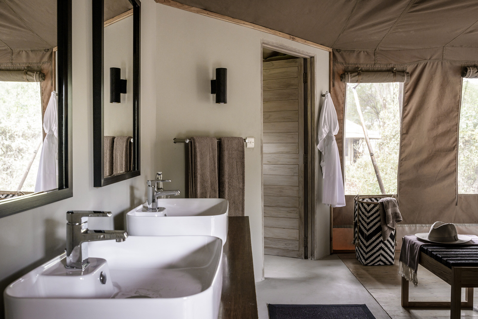 Das Badezimmer der Suite