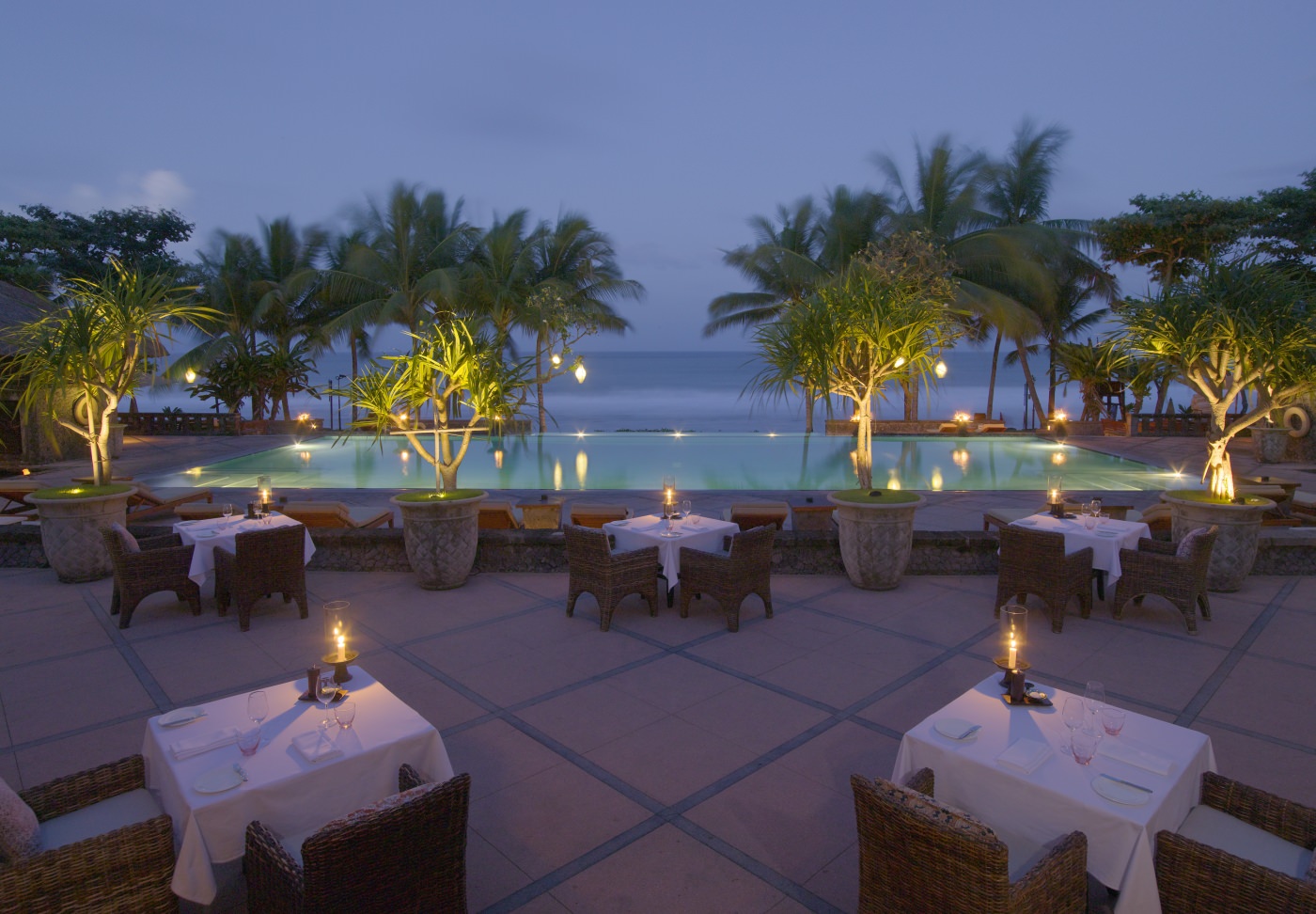 Wunderbares Dinnerambiente