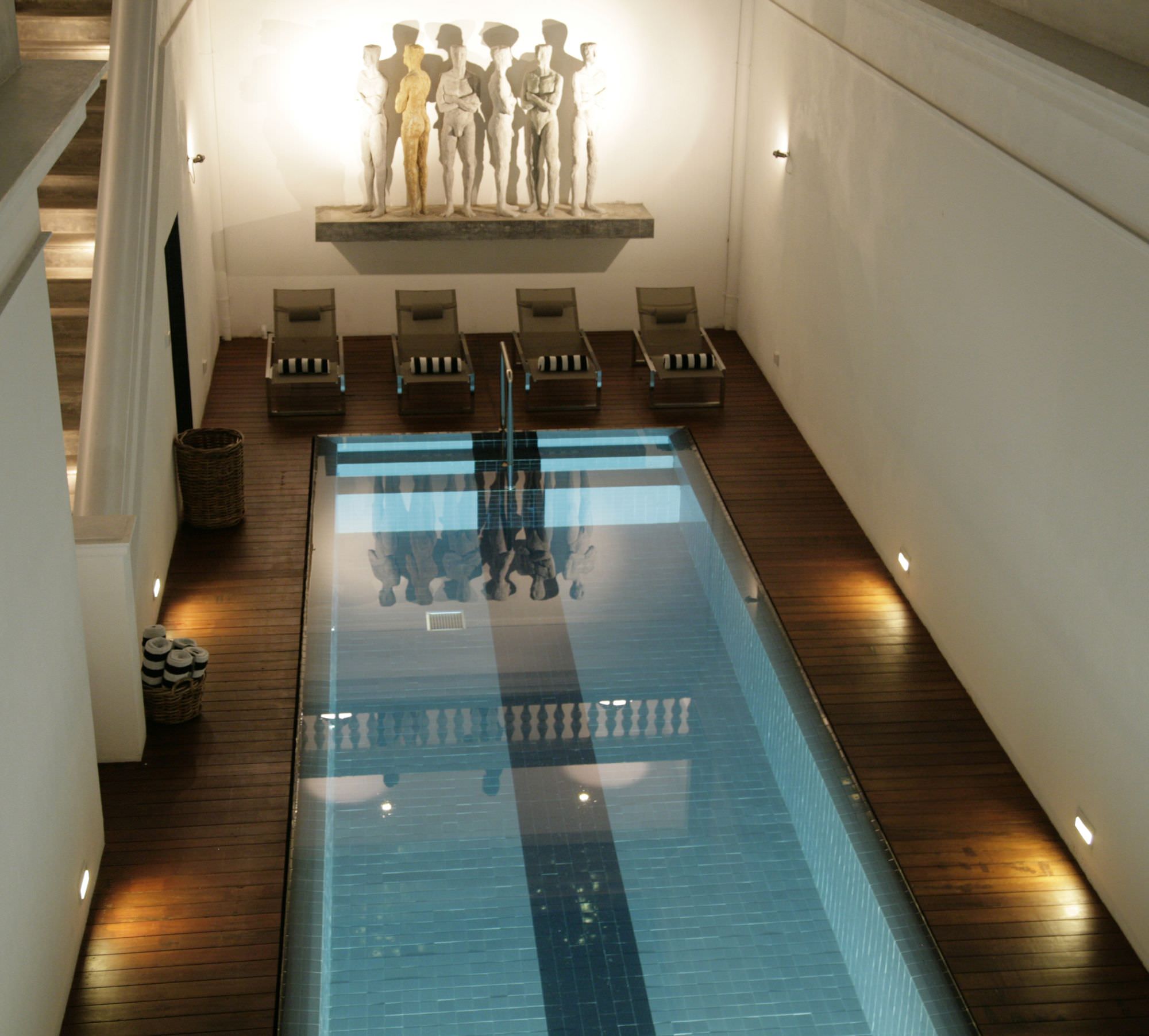 Runden ziehen im Lap Pool