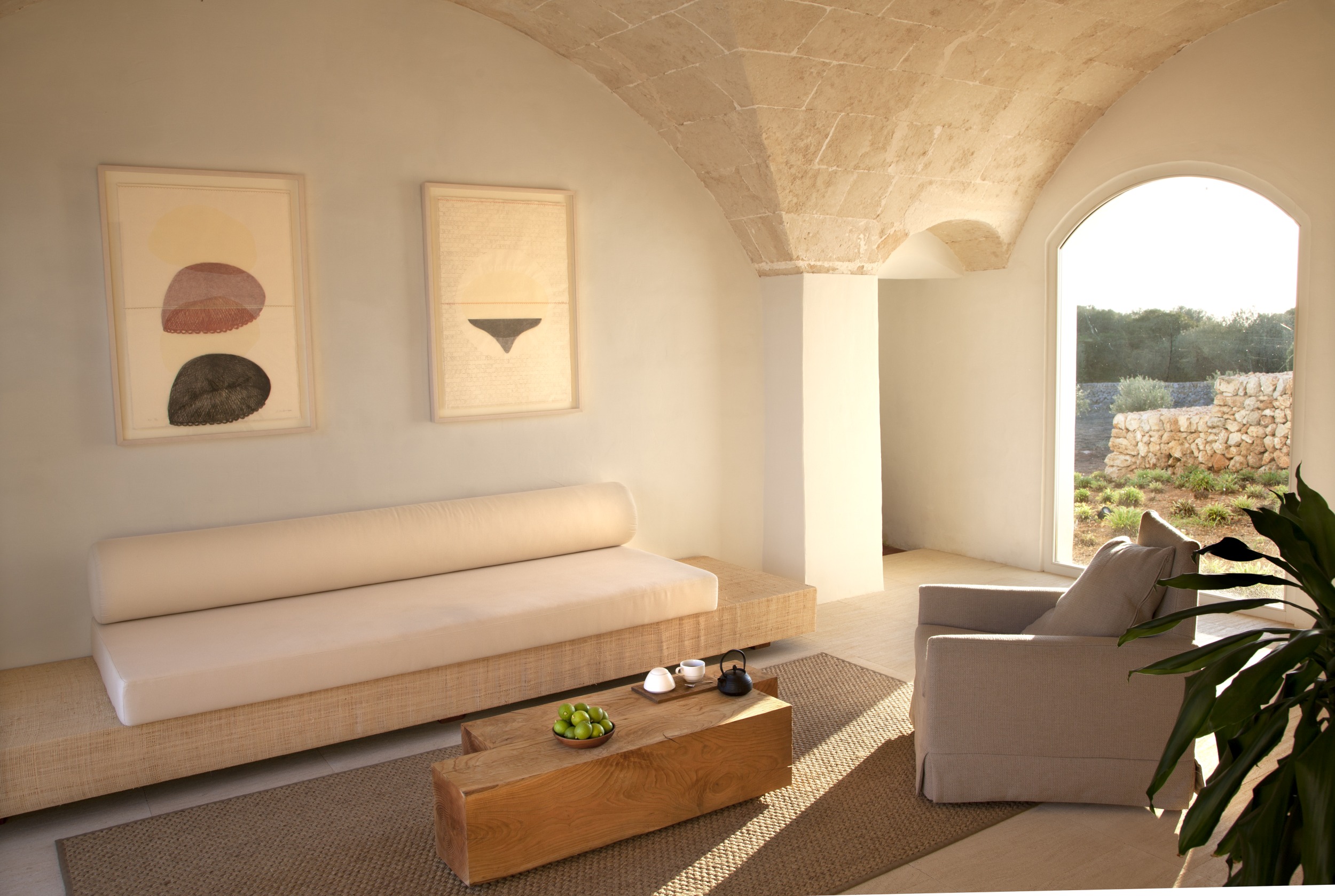 Das moderne, gemütliche Wohnzimmer