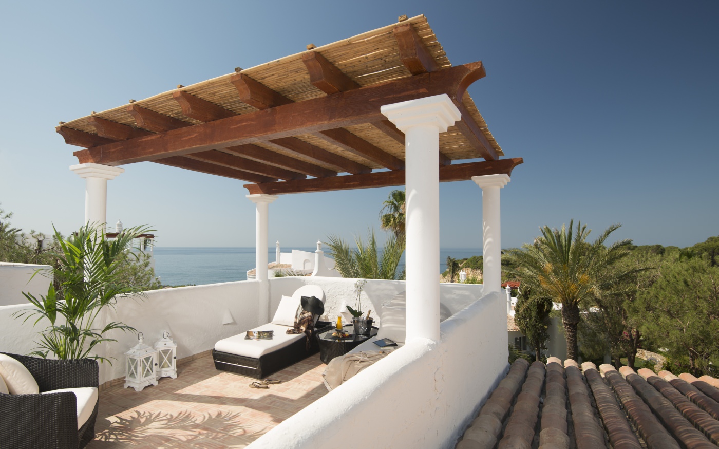 Entspannen Sie auf der Terrasse 