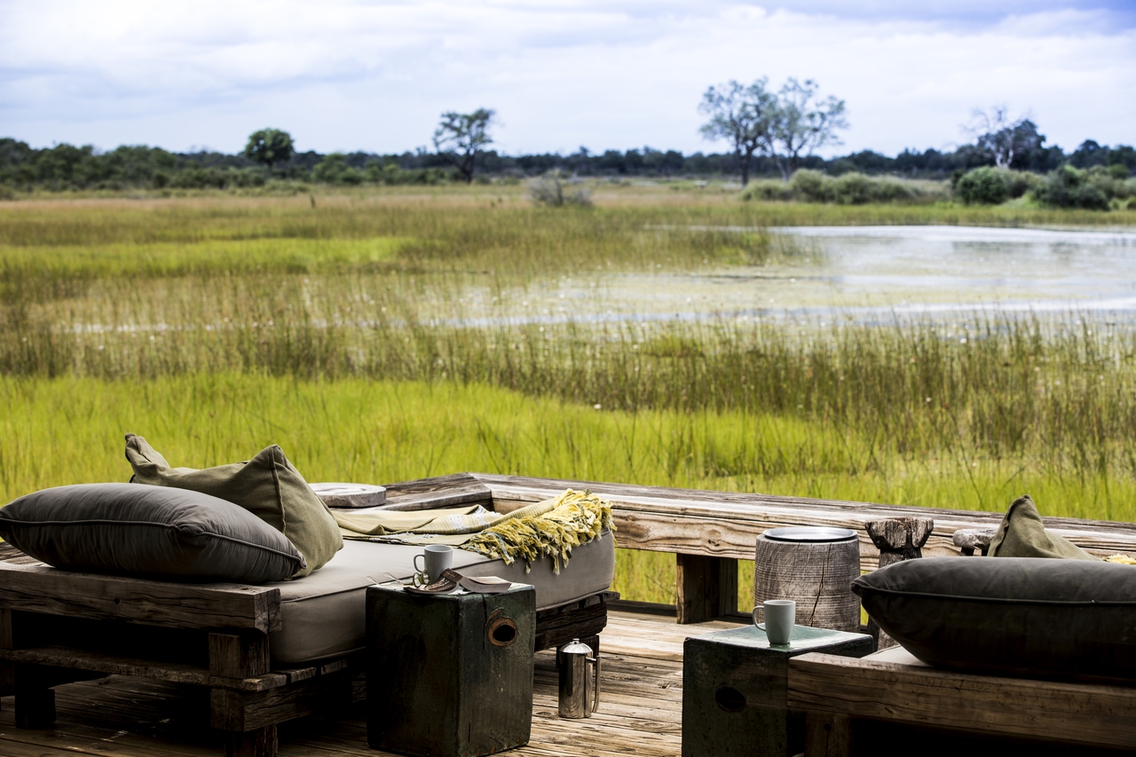 Herrlicher Ausblick auf das Okavango Delta