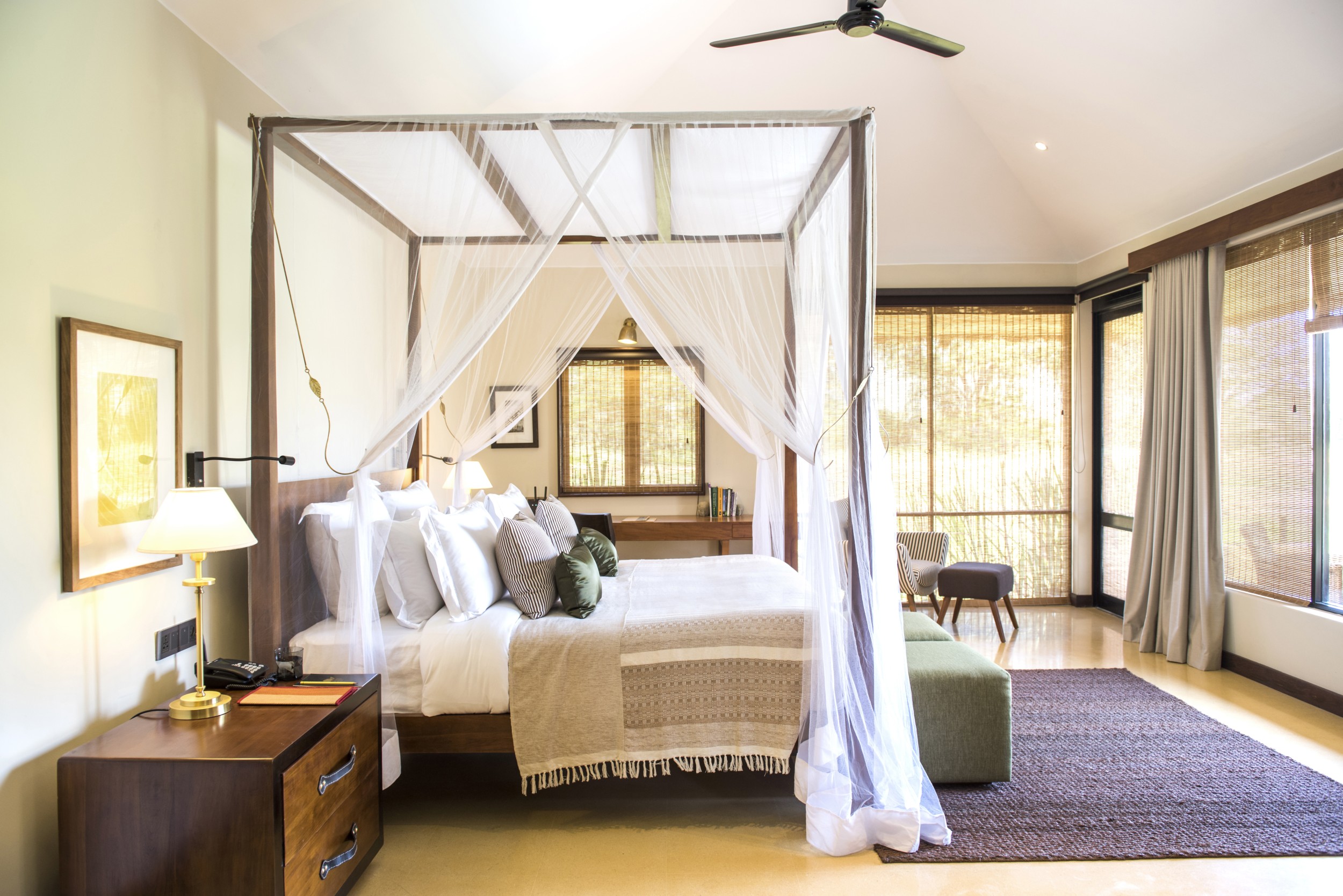 Moderner Kolonialstil in den Villen