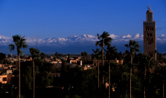 Marrakech vor beeindruckender Kulisse