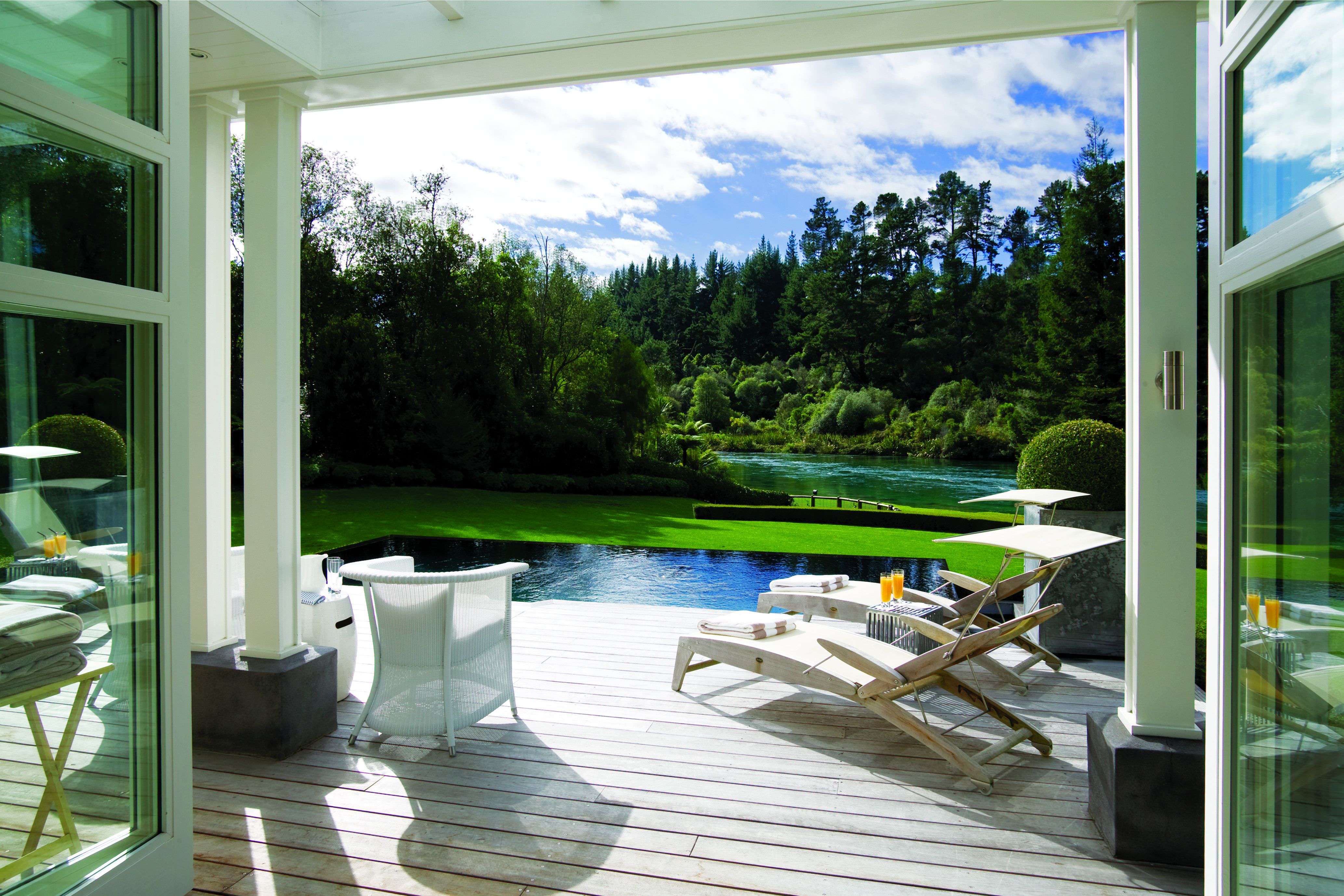 Die fantastische Huka Lodge