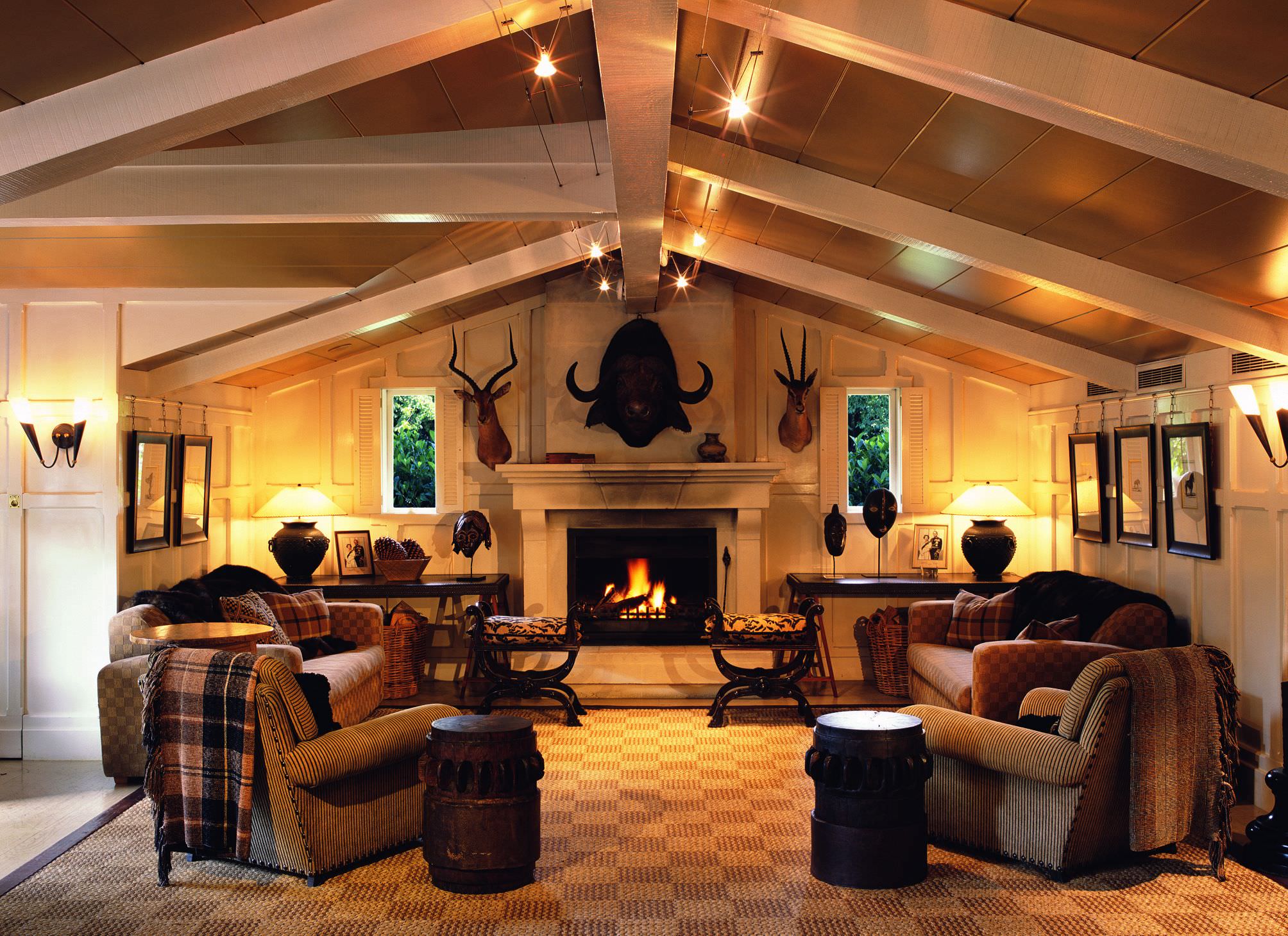 Gemütliche Stimmung in der Huka Lodge