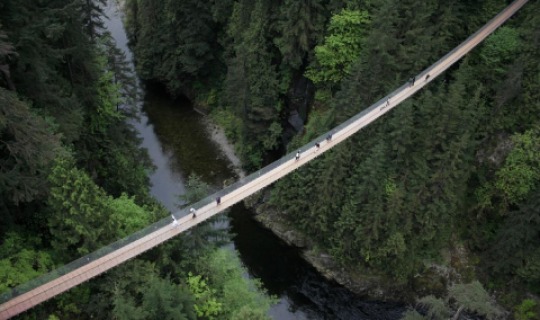 Nur was für schwindelfreie- die Capilano Hängebrücke