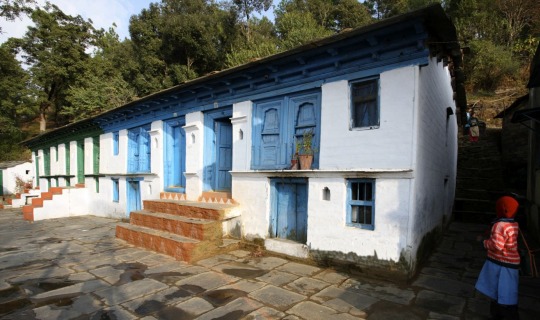 Ein traditionelles Dorfhaus 