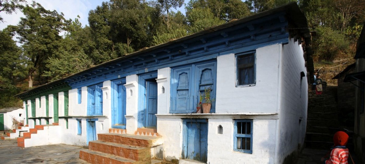 Ein traditionelles Dorfhaus 